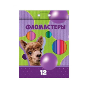 FL BFk_12117 Hatber Фломастеры 12цв "Альпака"