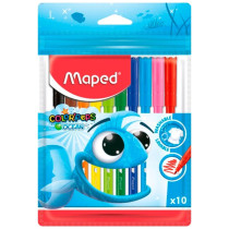 Фломастеры Maped COLOR PEPS OCEAN 10 цветов