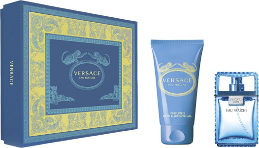 Подарочный набор Versace Eau Fraiche для мужчин Туалетная вода 30 мл и Гель для душа 50 мл
