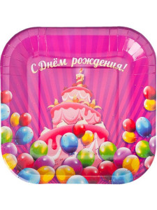 Капитан Весельчак Н-р тарелок 10шт бумаж 18*18*1,5