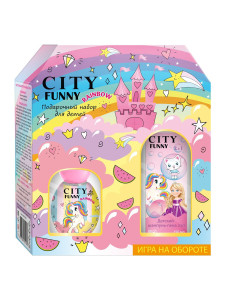 Н-р CITY Funny Rainbow (ДВ 30 мл + шампунь-пена 2в1 150 мл) д/детей