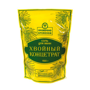 Соль д/ванн Хвойный концентр. дой-пак 900г 1389794