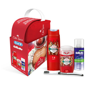 Подарочный набор Old Spice Bearglove в косметичке