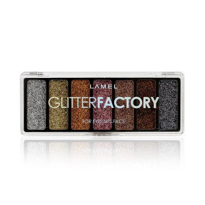 Палетка глиттеров для лица Lamel GLITTERFACTORY тон 01 11.26 гр - 1