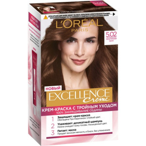 Краска для волос L`Oreal Paris Excellence оттенок 5.02 Обольстительный каштан - 1