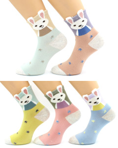 Носки Hobby Line женские Пушистый зайчик 36-40 см