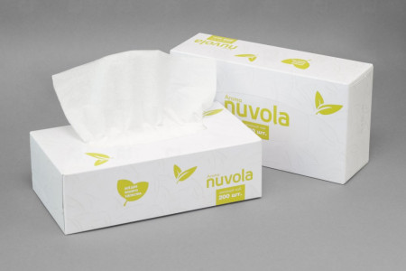 Салфетки бумажные Nuvola Aroma green tea 2-х слойные 200 шт