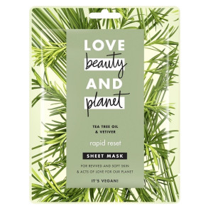 Маска для лица Love, Beauty & Planet Быстрая перезагрузка тканевая