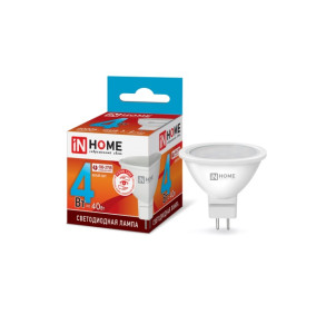 Лампа светодиодная LED-JCDR-VC 4Вт 230В GU5.3 4000К 310Лм IN HOME