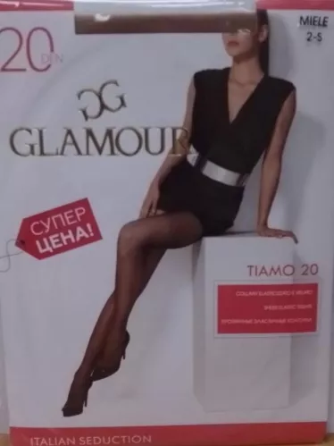 Колготки Glamour Tiamo 20 Den цвет Miele размер 2 – 1