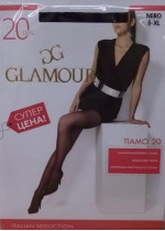 Колготки Glamour Tiamo 20 Den цвет Nero размер 5