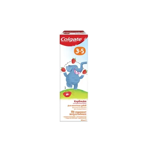Зубная паста Colgate клубника для детей с 3-5 лет – 1