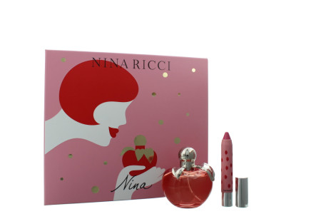 Н-р жен.Nina Ricci Nina (edt 50ml+губ.помада 2,5г)
