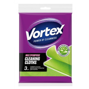 Салфетка VORTEX вискозная 3шт