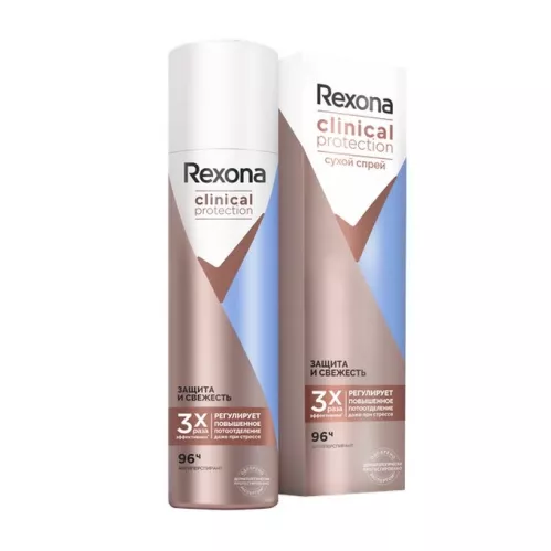 Дезодорант-антиперспирант спрей Rexona Clinical Protection Защита и cвежесть 150 мл – 1