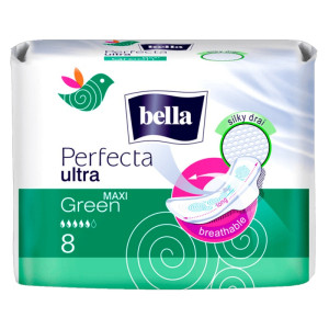 Прокладки гигиенические Bella Perfecta Ultra Maxi Green 8 шт 
