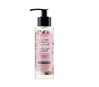 Скраб для лица Love, Beauty & Planet Muru muru butter & rose Гладкость лепестков 115 мл
