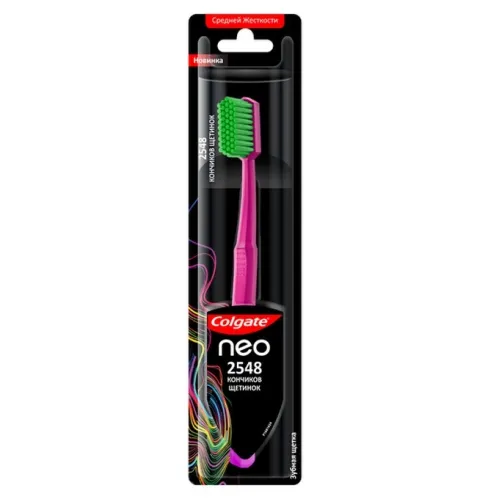 Зубная щетка Colgate Neo 2548 Кончиков щетинок средней жесткости цвета в ассортименте – 1