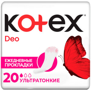 Прокладки ежедневные Kotex Deо Superslim 20 шт