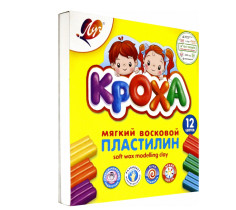PL 23С1484-08 ЛУЧ Пластилин "Кроха" 12цв, 180гр.