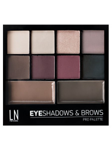 Набор для глаз и бровей тени и воск LN Professional PRO PALETTE тон 01 12 гр