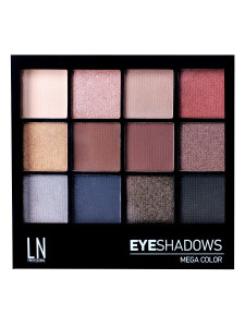 Палетка теней для век LN Professional Mega Color тон 12-2 bond street 12 гр