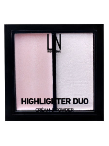 Хайлайтер LN Professional Highlighter Duo 2в1 кремовый и сухой тон 101 розовый 8 гр - 1