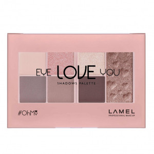 Палетка теней для век Lamel OhMy Eye LOVE You тон 401 Рассвет 4 гр - 1