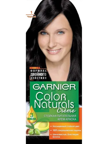 Стойкая крем-краска COLOR NATURALS 1 Черный/12 – 1