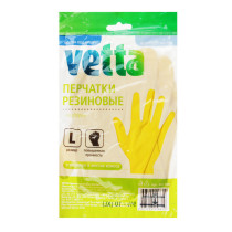 VETTA Перчатки резиновые желтые L