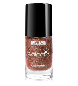 Лак для ногтей Lux Visage Galactic с глиттером тон 213 терракотовый 9 мл - 1