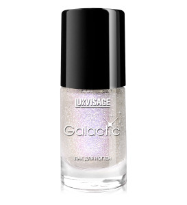 Лак для ногтей Lux Visage Galactic с глиттером тон 217 серебристо-фиолетовый 9 мл - 1
