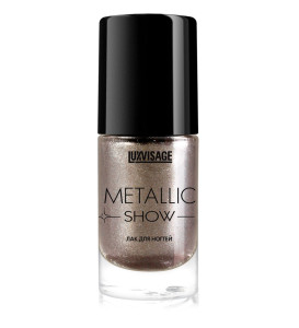 Лак для ногтей Lux Visage Metallic Show c эффектом металлического сияния тон 302 платиновый блеск 9 мл - 1