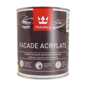 Краска Tikkurila Facade Acrylate фасадная база А матовая 9 л