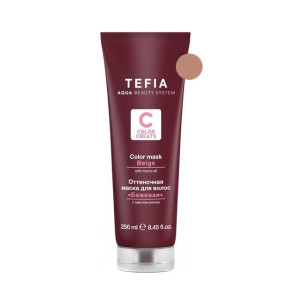 Тонирующая маска для волос TEFIA Color Creats Бежевая 250 мл