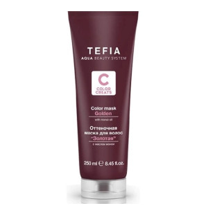 Тонирующая маска для волос TEFIA Color Creats Золотая 250 мл