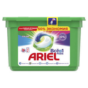 Капсулы для стирки Ariel Всё-в-1  Всё-в-1 Pods 18 шт