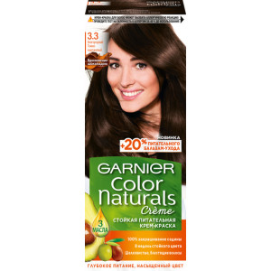 Краска для волос Garnier Color Naturals оттенок 3.3 , Темный каштан - 1