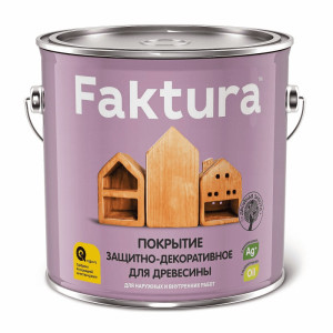 Покрытие для древесины Faktura защитно-декоративное орех 9 л