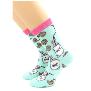 Носки Hobby Line унисекс ментол Milk 36-40 см