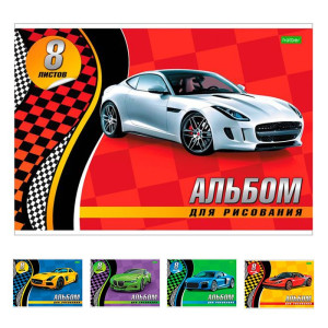 AL АР4гр20 Альбом д/рисов Гоночные автомобили20л