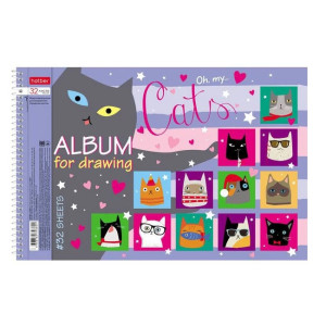 AL 32А4В Hatber Альбом д/рисов "CATs" A4 32л