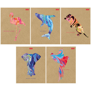 Тетрадь Hatber Ebru animals 96 л