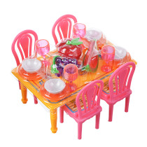 ИГРОЛЕНД Набор мебели и посуды для кукол, пластик, 13,5х11х10см, 967
