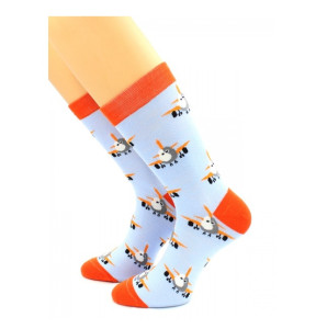 Носки Hobby Line унисекс Самолеты в небе 39-43 см