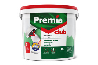 Шпатлевка Premia Club латексная для внутренних работ ведро 1.5 кг