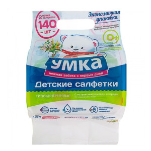 Салфетки влажн. УМКА Эконом 2*70=140шт