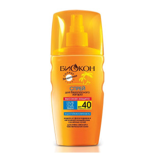 Солнцезащитный спрей Биокон Высокая защита SPF 40 160 мл
