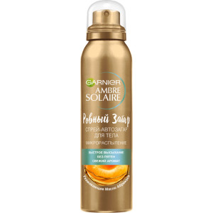 Спрей-автозагар Garnier Ambre Solaire Ровный загар для естественного загара, с маслом абрикосовой косточки 150 мл