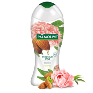 Крем-гель для душа Palmolive Бережный Уход с миндальным маслом и пионом 250 мл - 1
